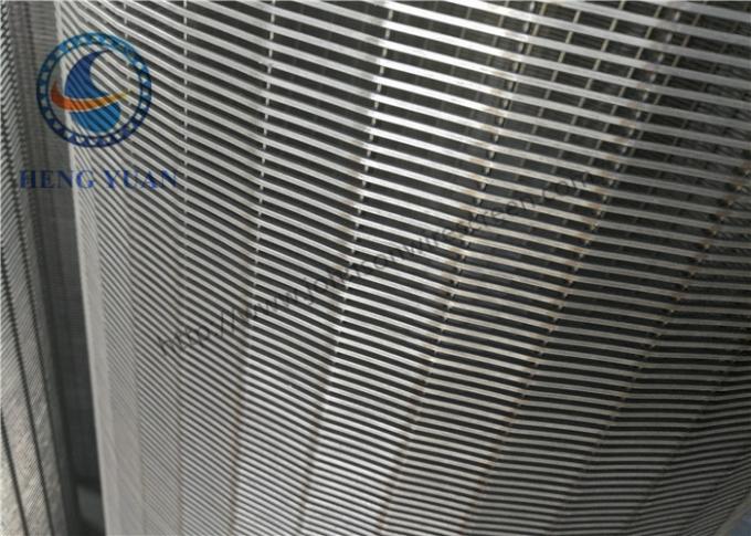 Acero inoxidable del tubo de la pantalla de alambre del perfil del diámetro grande para el filtro de agua