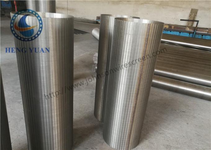 Forma del agujero de la ranura del tubo de la pantalla de filtro de agua de Johnson del acero inoxidable