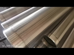 Pantalla de Johnson con el extremo soldado con autógena del anillo