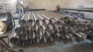 Cilindro de pantalla envuelto en alambre profesional SS304 Johnson