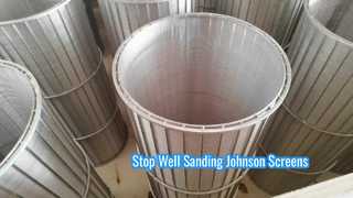Tubo de malla de alambre Johnson Vee AISI 316l para aguas residuales