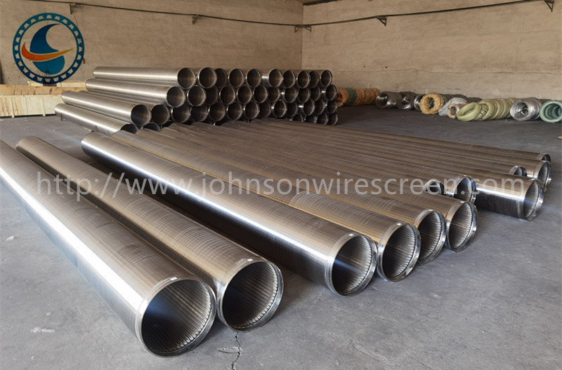Cortina de alambre Johnson galvanizado con bajo contenido de carbono para pozos de agua para control de arena