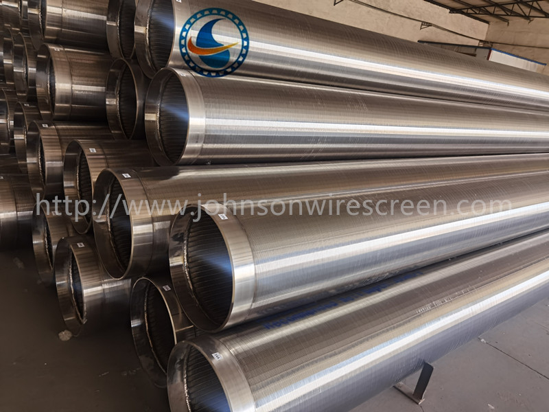 Cortina de alambre Johnson galvanizado con bajo contenido de carbono para pozos de agua para control de arena