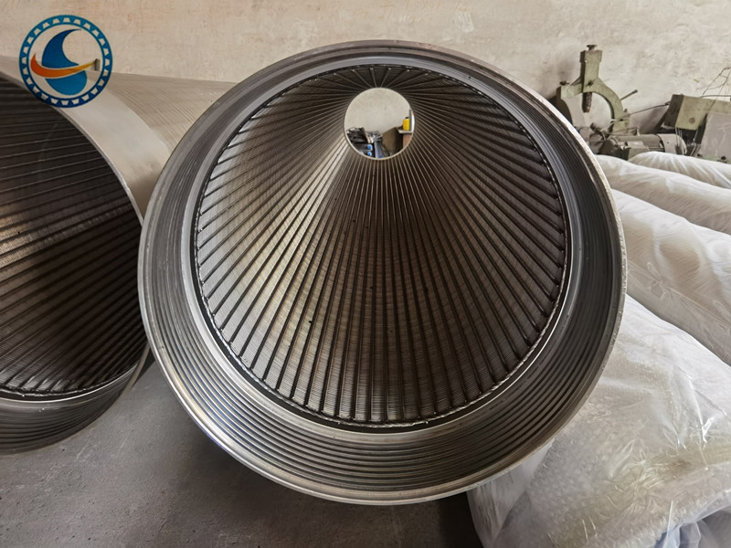 Galvanizado y SS 304 Johnson cuña de alambre de filtro de agua bien pantalla tubo