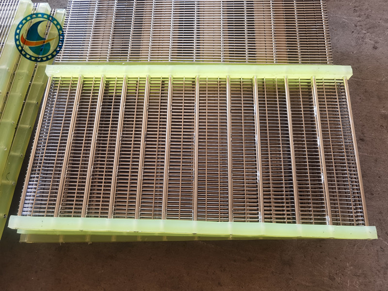 Acero inoxidable 304 ranura 1,7 mm panel de pantalla de alambre de cuña para filtración de alimentos