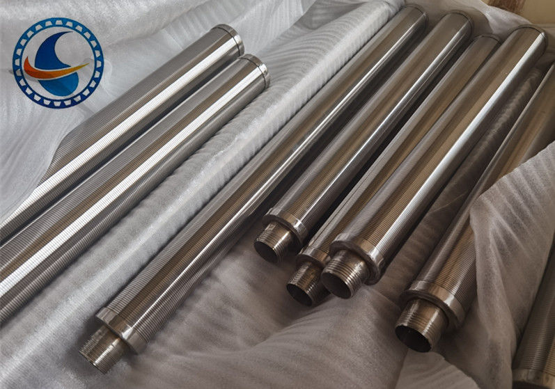 SS304 Profile en forma de vaca de alambre de cuña de alambre de pantalla de filtro de tubo