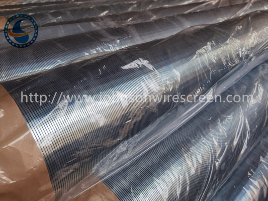 Ranura continua de acero inoxidable no magnética del filtro para pozos del agua para el control de la arena