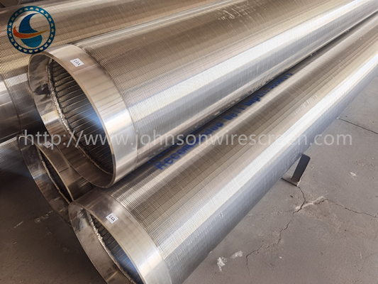 202 ranura continua inoxidable del acero 6-5/8” Vee Wire Screen Johnson Type