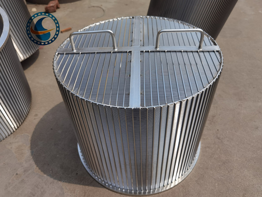 Pantallas de Ss304 450m m Dia Wedge Wire Mesh Filter para el tratamiento de aguas residuales