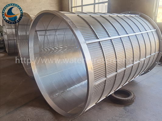 ranura continua Seperator del acero 304 de 1018m m Dia Wedge Wire Mesh Stainless