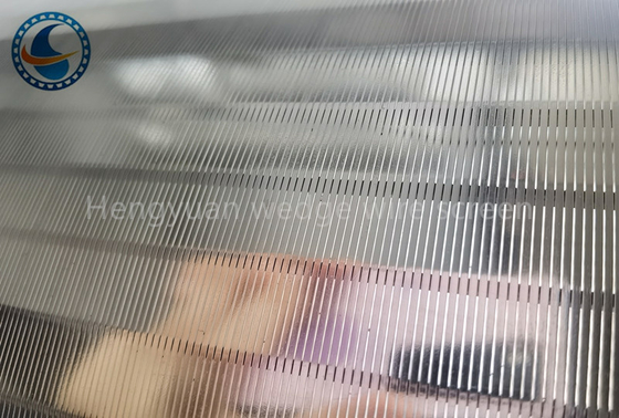 Pantalla de alambre de acero inoxidable no de obstrucción de la cuña 304 para girar los filtros finos de la rejilla