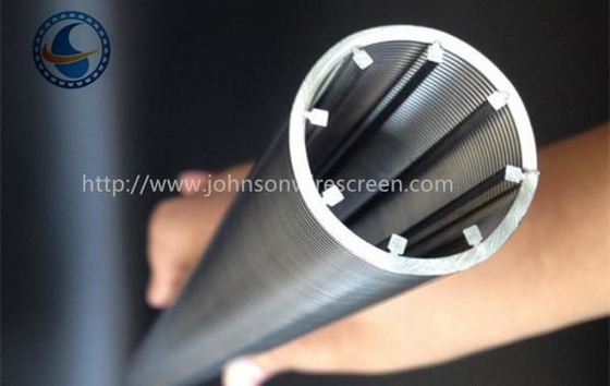 La pantalla de alambre de la cuña de 100 micrones instala tubos residuo de filtración del metal en industria