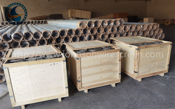 Acero inoxidable 304 malla de alambre de cuña con ranuras continuas