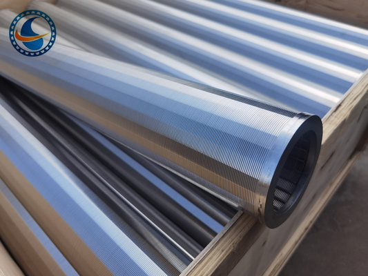 Pantalla de filtro de acero inoxidable del alambre de la cuña 316L para el agua petroquímica
