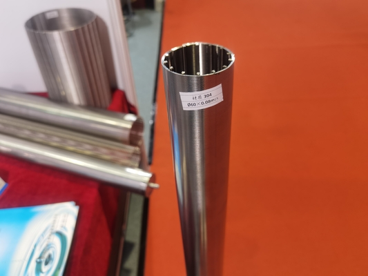 Tubo de pantalla de alambre de cuña de 80 micrones redondo puro para equipos de filtración mecánica
