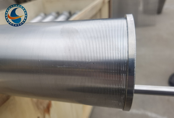 Tubo de pantalla de cable de cuña de ranura continua para soluciones de filtración