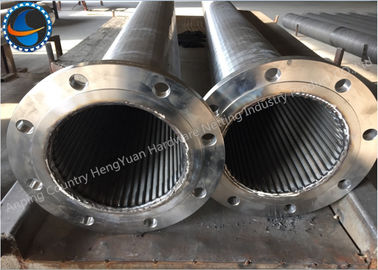 Limpieza fácil resistente de Johnson Wedge Wire Screens Abrasion de la filtración del agua