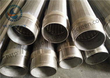 Alta eficacia redonda de la producción de Johnson Vee Wire Screen Thread Couplings