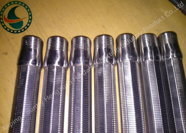 El reborde ranurado Johnson Vee Wire Screen, alambre de la cuña cubre a prueba de ácido
