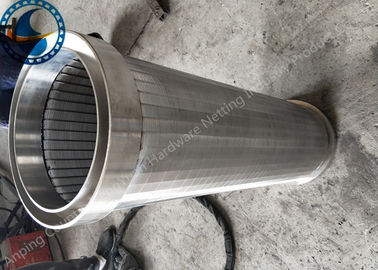 Pantalla ahorro de energía de la ranura de Coutinuous del alambre del perfil para el filtro de las aguas residuales