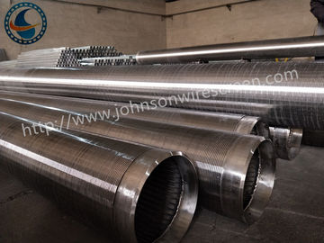 Tubo de acero inoxidable del filtro para pozos del agua del gas de aceite, Johnson Wedge Wire Screens