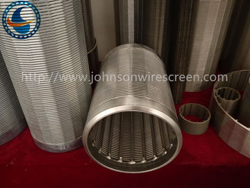 Tipos de construcción de los filtros para pozos de Vee Shape Johnson Stainless Steel diversos