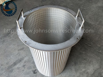 Acero inoxidable 2205 Criba rotatoria Tambor Wedge Wire Wound Basket Fito