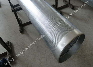 Cuña de acero inoxidable Johnson Wire Screen, tubos del filtro de agua bien profundos