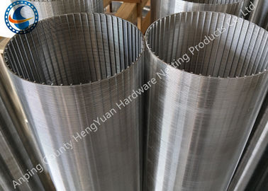 Diámetro redondo de acero inoxidable envuelto alambre de forma de V del tubo 29-1200m m de la ranura de la pantalla