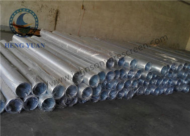 Tubo de acero con poco carbono del pozo de agua, pantalla del revestimiento del pozo tamaño de la ranura de 1,0 milímetros