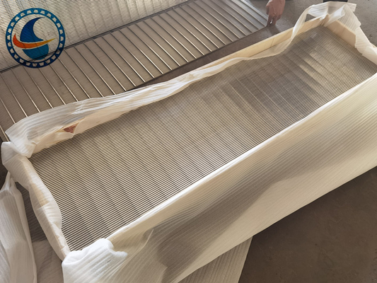 Panel de pantalla de alambre de cuña de acero inoxidable para filtración de alimentos