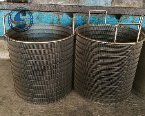 Cesta del cilindro del alambre de 304 grados, pantalla del tambor rotativo del tratamiento de aguas