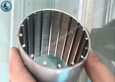Obstrucción no- del círculo de la forma de V del alambre del elemento completo de Mesh Tube Stainless Steel Filter