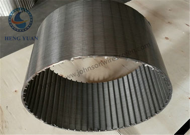 Alta ranura de forma de V de los Ss 304 Johnson Wire Screen 0.25m m de la filtración
