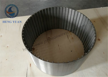 Longitud del tubo 5800m m de Johnson Profile Wire Wrap Screen de la herida del SUS 304
