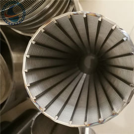 Ranura de forma de V Johnson Screen Pipe For Screening del alambre 0.75m m