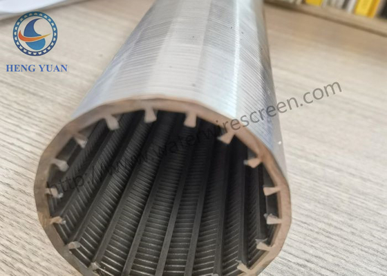 Elemento filtrante de Johnson Wire Screen Wedge Shaped de la ranura 60 para la investigación