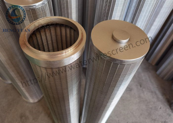El colector de la resina envolvió a Johnson Wire Screen Tube Stainless 316l de acero para el filtro de la resina