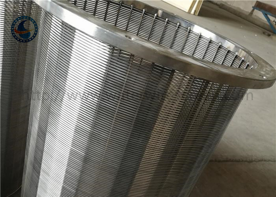 El filtro Johnson Wedge Wire Screens Foti del cilindro ranura 0,5 milímetros de acero inoxidable