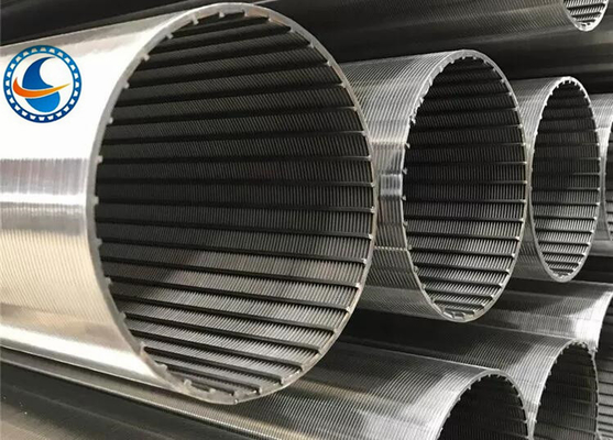 acero inoxidable del filtro de Johnson Type Wedge Wire Screen de la ranura de 0.5m m