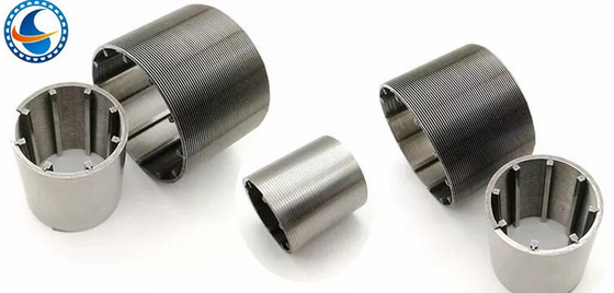 Diámetro de Johnson Continuous Slot Wedge Wire Mesh Profile Screen Stainless Steel 63m m